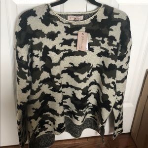 Philosophy Hi/Lo Camo Sweater
